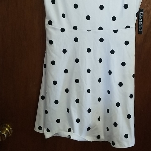 NWT Cotton polka dot Aline dress. Sz L - Picture 3 of 6